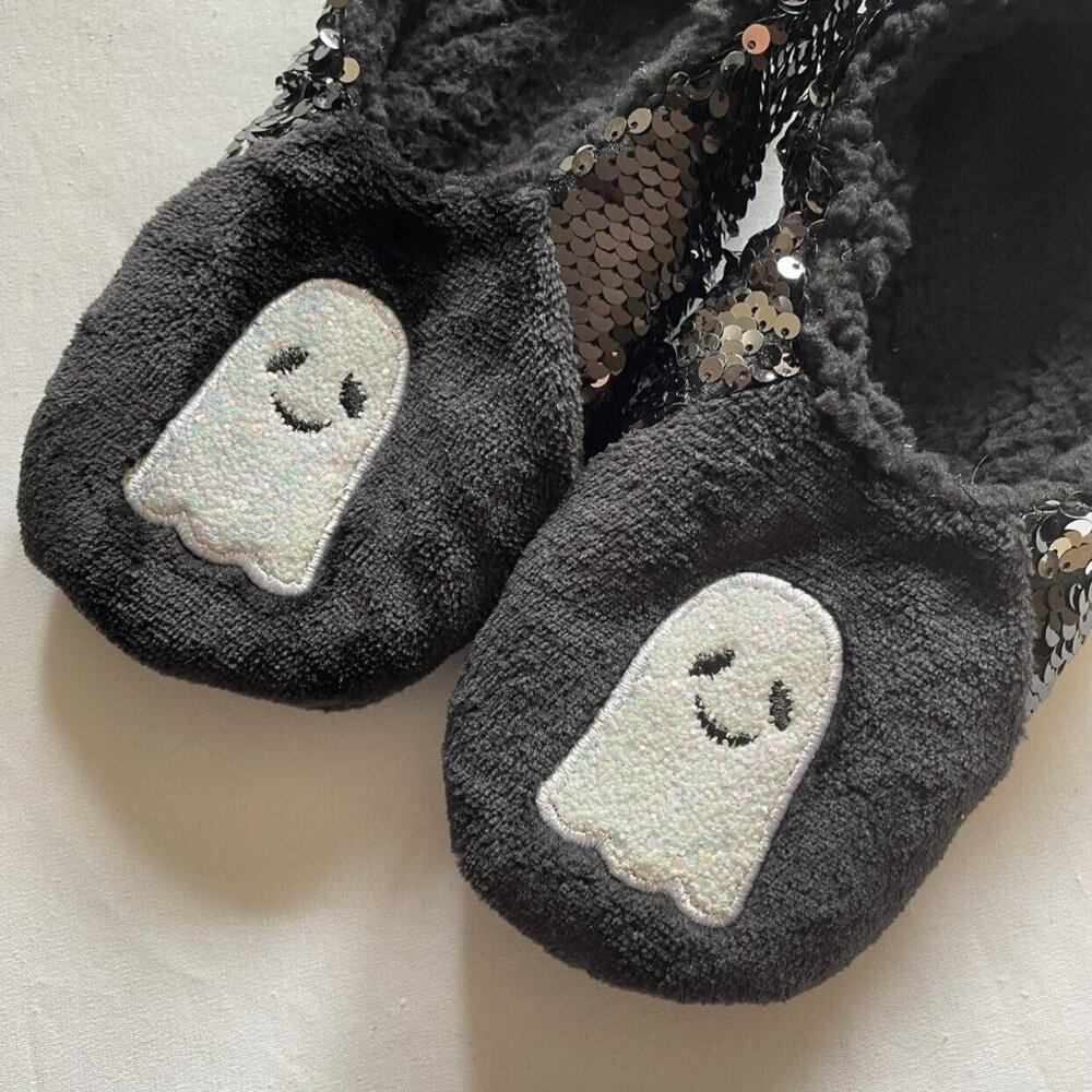 Women's / Teen's Hyde & Eek Flip Sequins Halloween Slippers Size 5-7 - Picture 5 of 6